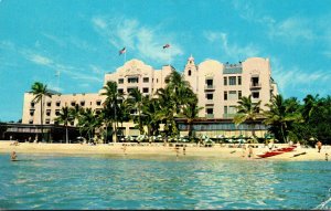 Hawaii Waikiki Beach The Royal Hawaiian Hotel 1966
