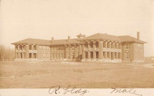 College Park Maryland R Building Real Photo Vintage Postcard AA29041