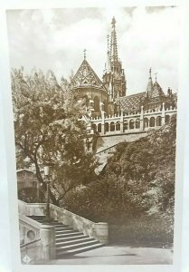 New Vintage Rp Postcard Fishermans Bastion   Budapest Hungary Real Photo