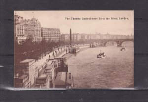 GREAT BRITAIN, LONDON, THAMES EMBANKMENT, c1910 Selfridge & Co. ppc., unused.
