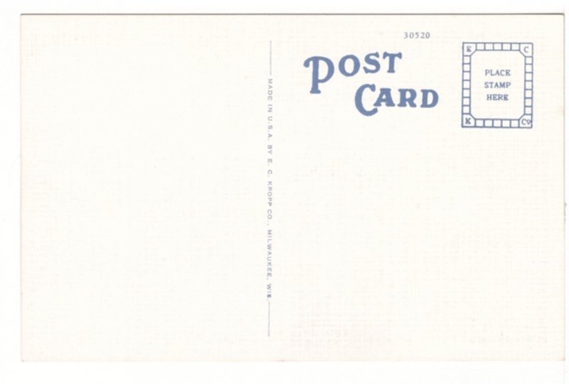 Campanile, South Dakota State College, Brookings, South Dakota Vintage Postcard