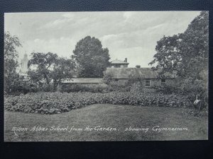 Dorset MILTON ABBAS SCHOOL from the Garden showing GYMNASIUM - Postcard