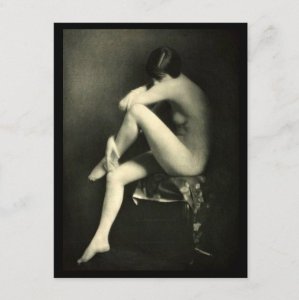 Nude, Vintage, Madame D'Ora, Vintage Inspired Postcard