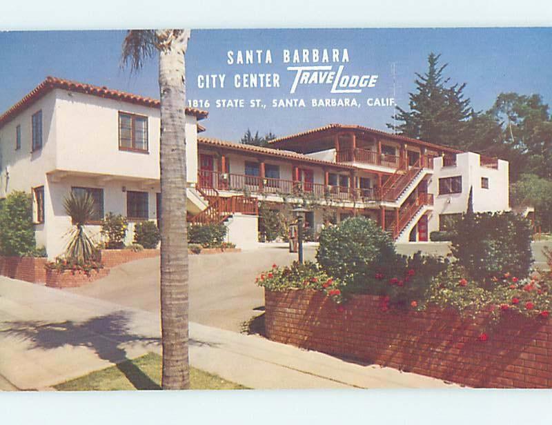 Unused Pre-1980 TRAVELODGE MOTEL Santa Barbara California CA c0161