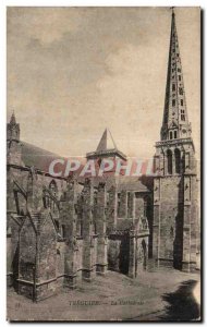 Old Postcard The Cathedral Treguier