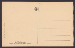 BELGIUM, Vintage postcard, Le Charbonnage (Coaling)