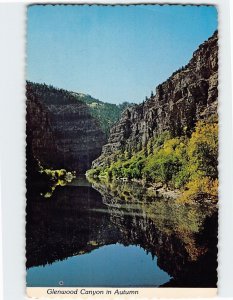 Postcard Glenwood Canyon in Autumn Colorado USA