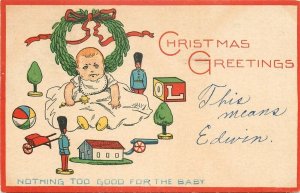 Christmas Greetings, Lot of 5, Lot Number 24