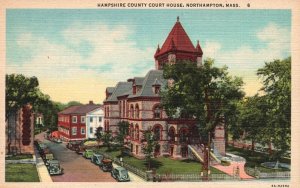 Vintage Postcard Hampshire County Court House Building Northampton Massachusetts