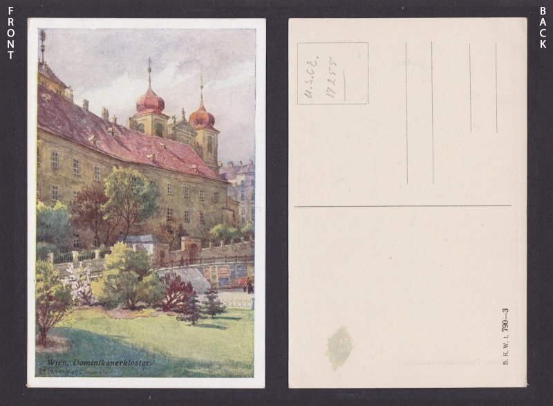 Postcard, Austria Vienna, Dominikanerkloster