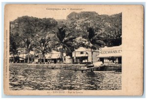 c1940's View Of Levuka Countryside Of Kersaint Fiji Islands Unposted Postcard