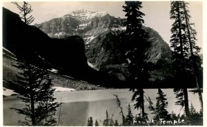 Canada - Alberta, Banff. Mt. Temple.   *RPPC