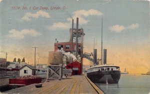 Steamer Freighter Car No. 1 Lorain Ohio 1914 postcard