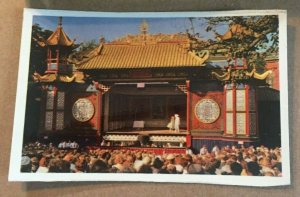 UNUSED MINI - 2.5X4 POSTCARD - PANTOMIME THEATRE, TIVOLI, COPENHAGEN, DENMARK