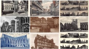 Germany Braunschweig Town Hall Multi-view Street etc lot of 9 postcards C339