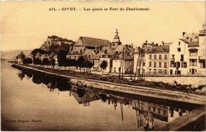 CPA GIVET - Les quais et Fort de Charlemont (113030)