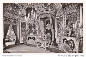 Germany Schloss Linderhof Arbeitszimmer Real Photo