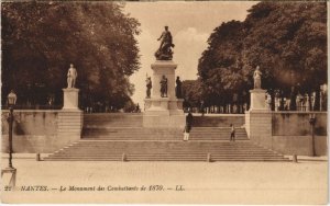 CPA NANTES Monument des Combattants GUERRE MILITAIRE 1870 (46949)