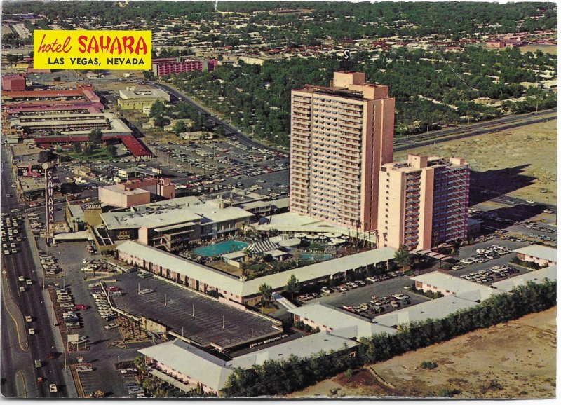 US Las Vegas, Nevada Used.  Hotel Sahara in 1967.  A bit different now....