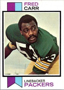 1973 Topps Football Card Fred Carr Green Bay Packers sk2486