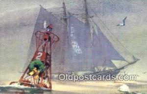 Sail Boat Postcard Post Card  