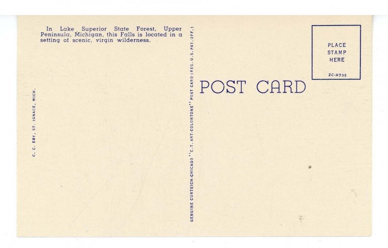 MI - Lake Superior State Forest. Upper Tahquamenon Falls