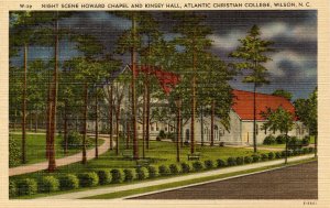 NC - Wilson. Atlantic Christian College, Howard Chapel, Kinsey Hall