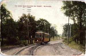 Postcard TRAIN SCENE Milwaukee Wisconsin WI AI4539