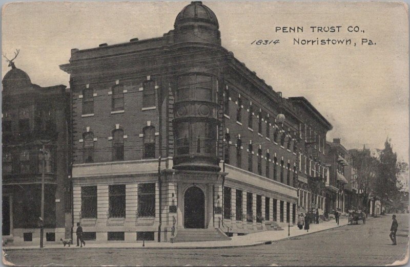 Postcard Penn Trust Co Norristown PA