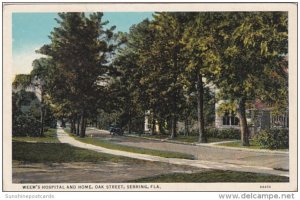 Florida Sebring Weem's Hospital and Home Oak Street Curteich