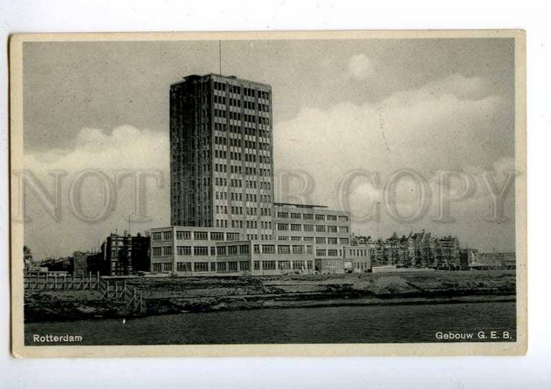 192342 HOLLAND ROTTERDAM Constructivism GEB RPPC to ESTONIA