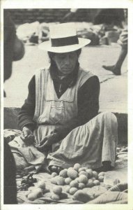 Peru Pisac Street Seller Postcard 08.00