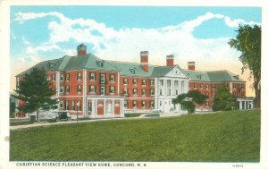 Concord, NH Christian Science Pleasant View Home WB Postcard