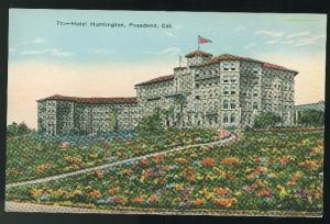 Pasadena California Hotel Huntington ca 1915 Vintage Kashower Postcard