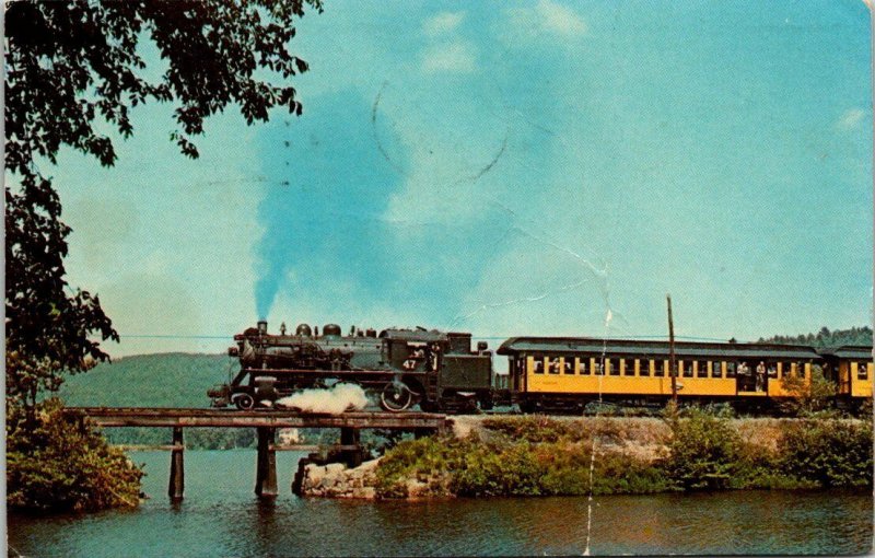 VTG Postcard Steamtown USA Monadnoc Northern Train Locomotive 1967 Minn  1337