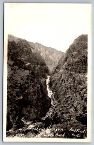 RPPC Real Photo Postcard -  Shoshone Canyon - Cody Road