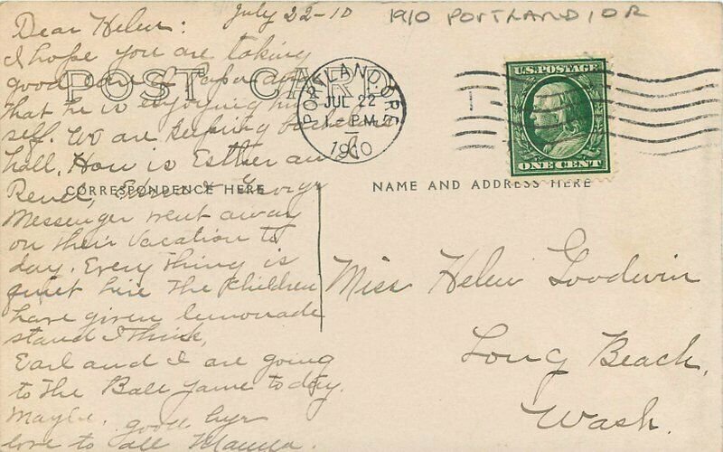 1910 Vehicle Parade Portland Oregon RPPC Photo Postcard 20-11311