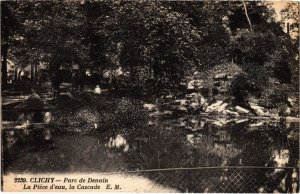 CPA CLICHY Parc de Denain - La Piece d'Eau - La cascade (1322998)