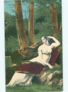 Divided-Back PRETTY WOMAN Risque Interest Postcard AA8523