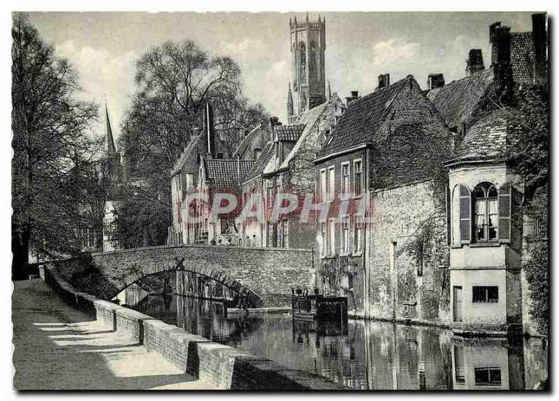 Postcard Modern Bruges Quai Vert