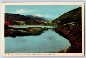 Cape Breton Nova Scotia Canada Postcard The Margarette River Cabot Trail c1930's