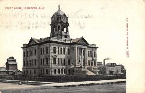 Aberdeen South Dakota Court House Exterior Street View Antique Postcard K28436