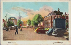 Netherlands Den Haag Buitenhof The Hague Vintage Postcard C127