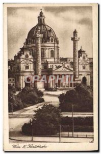 Old Postcard Wien Karlsruhe