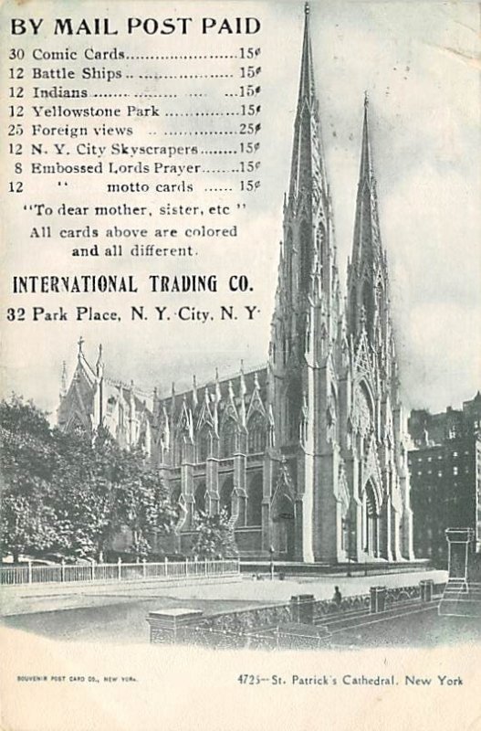 St Patrick's Cathedral New York City, USA 1908 