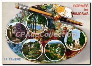 Modern Postcard La Cote D'Azur Bormes Faviere the Var