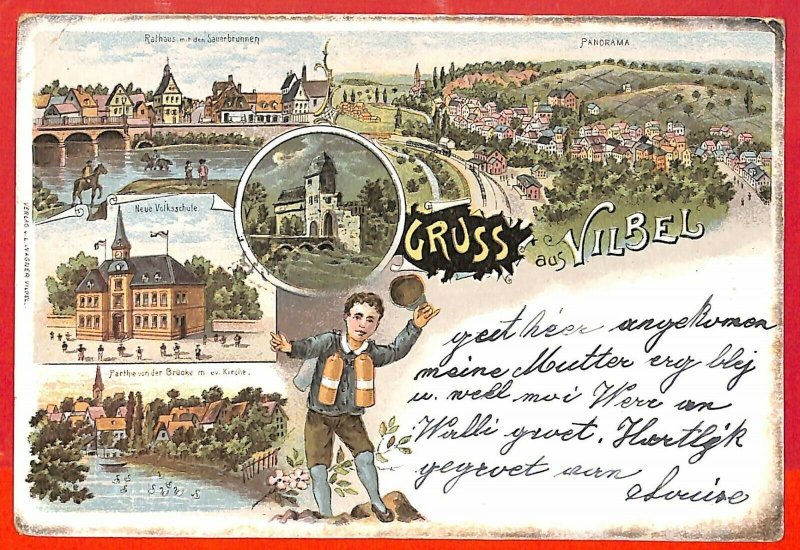 aa7782 - Ansichtskarten  POSTCARD: GERMANY Deutschland -  Bad Vilbel 1899 GRUSS