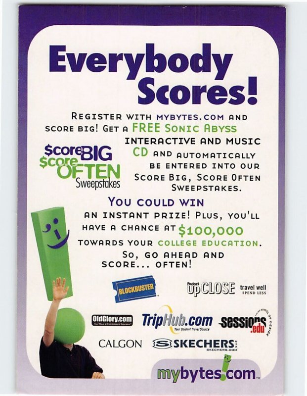 Postcard Everybody Scores!, mybytes.com