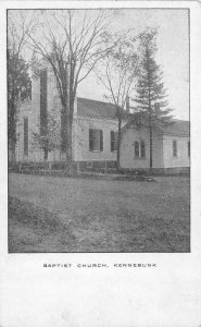 KENNEBUNK, Maine ME    BAPTIST CHURCH   York County   c1900's UDB B&W Postcard