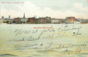 WI, La Crosse, Wisconsin, River Front, Souvenir Post Card